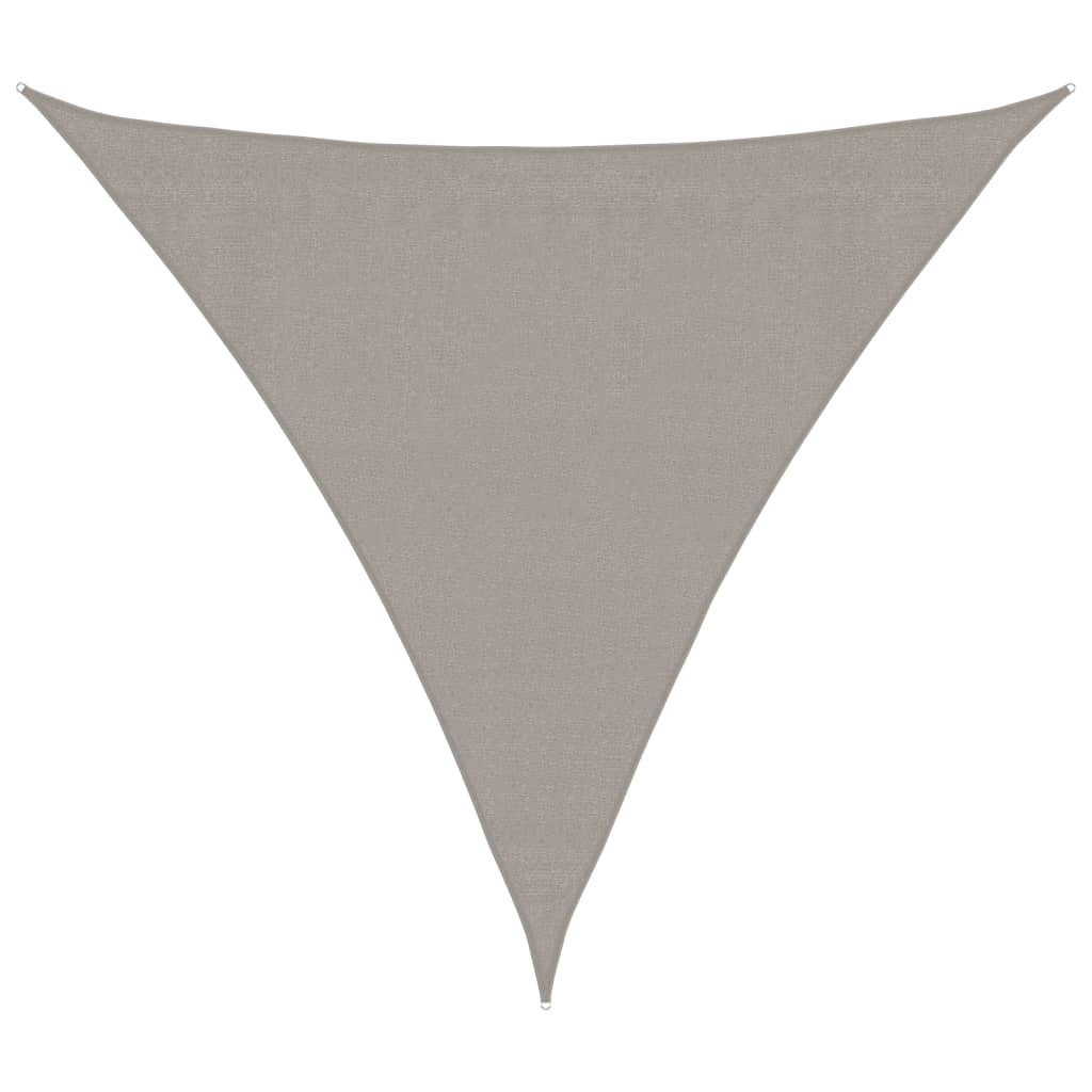 Sonnensegel 160 g/m² dreieckig hellgrau 3x3x3 m HDPE Modell Ombre Luxe Image