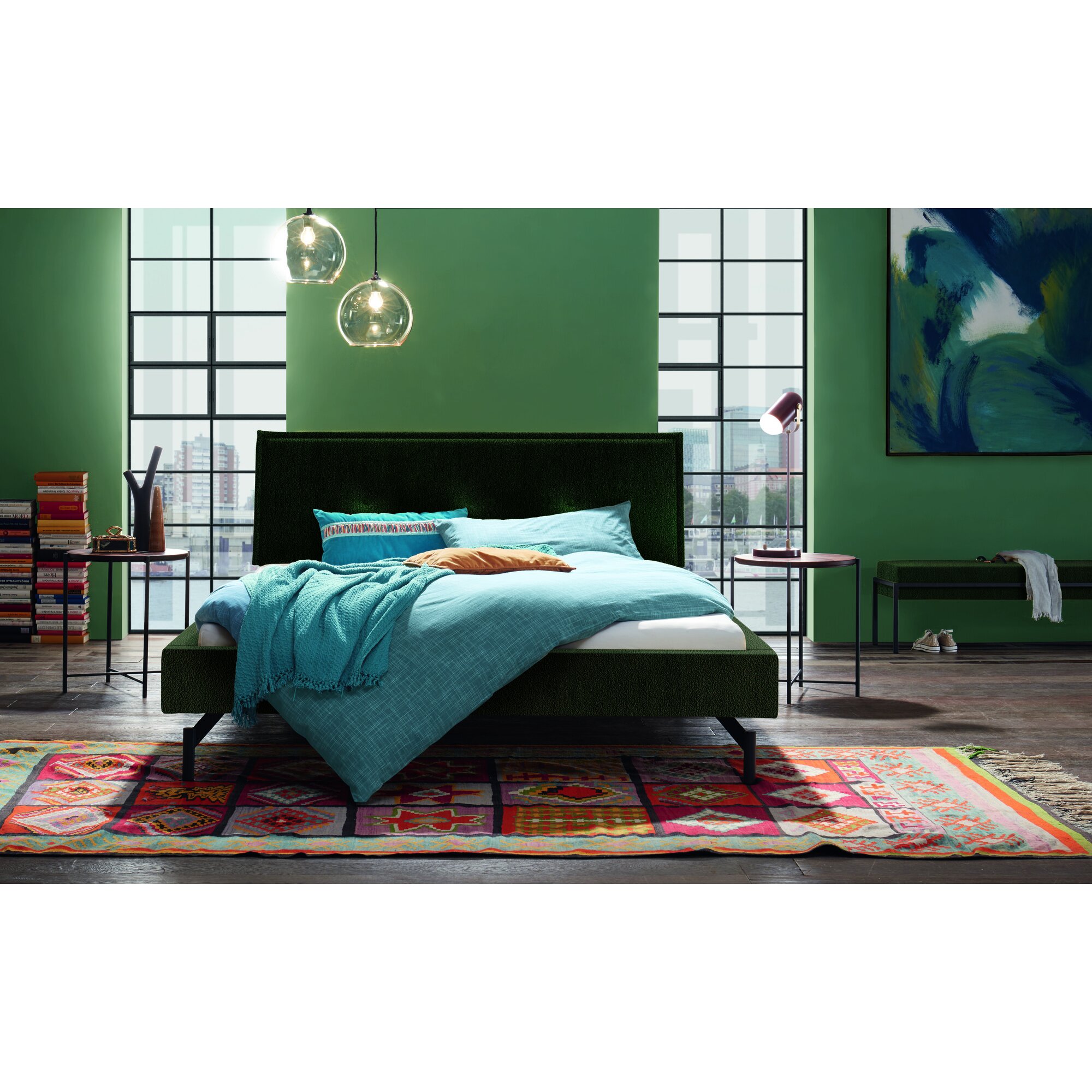 Hasena »Moon 18/3 Seiten« Bettrahmen gepolstert 140x210 cm / Tocco creme Image