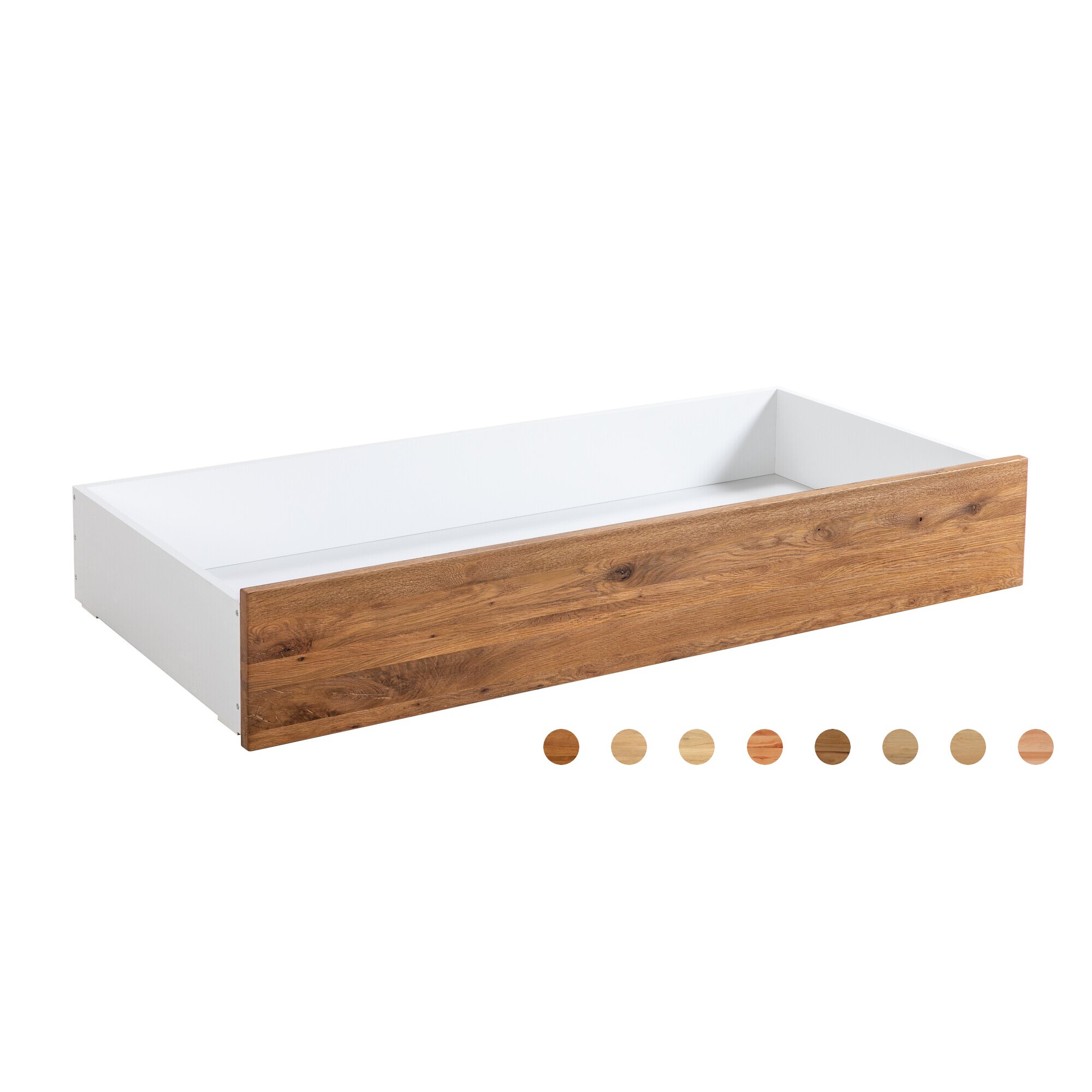 Hasena »Lovie-Box« Fuss-Set Bettrahmen 120 cm / Eiche bianco, gebürstet, geölt / eiche bianco, gebürstet, geölt