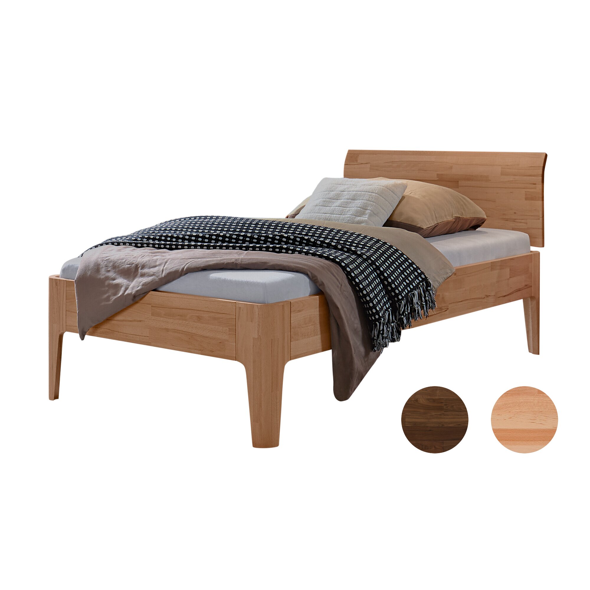 Hasena »Xyvola« Bett MDF 160x190 cm / MDF weiss deckend, lackiert / 30 cm Image