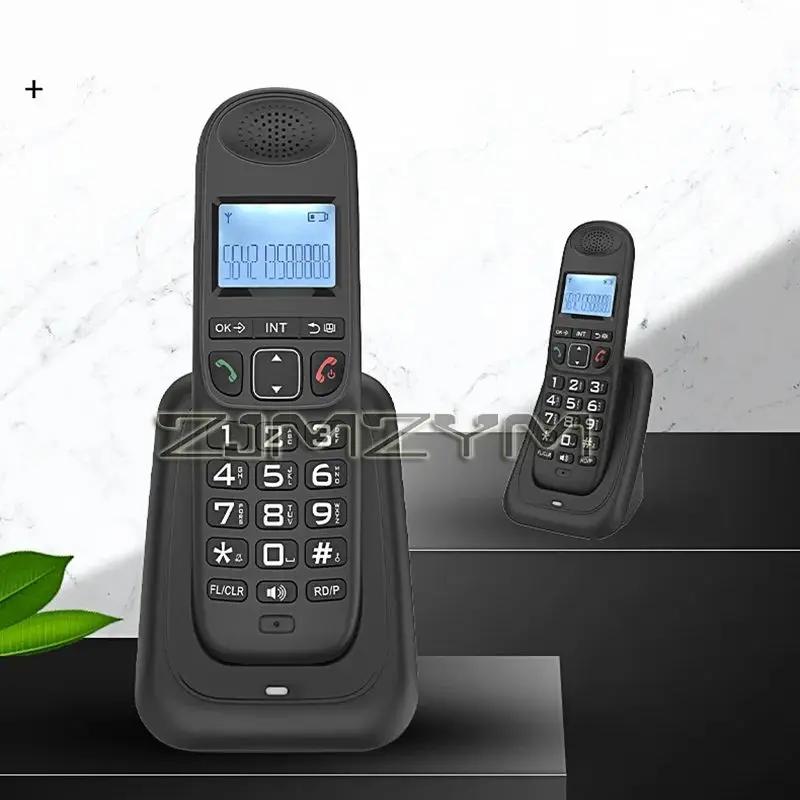 Téléphone sans fil extensible, téléphone portable numérique sans fil, prend en charge 16 langues, fonction d