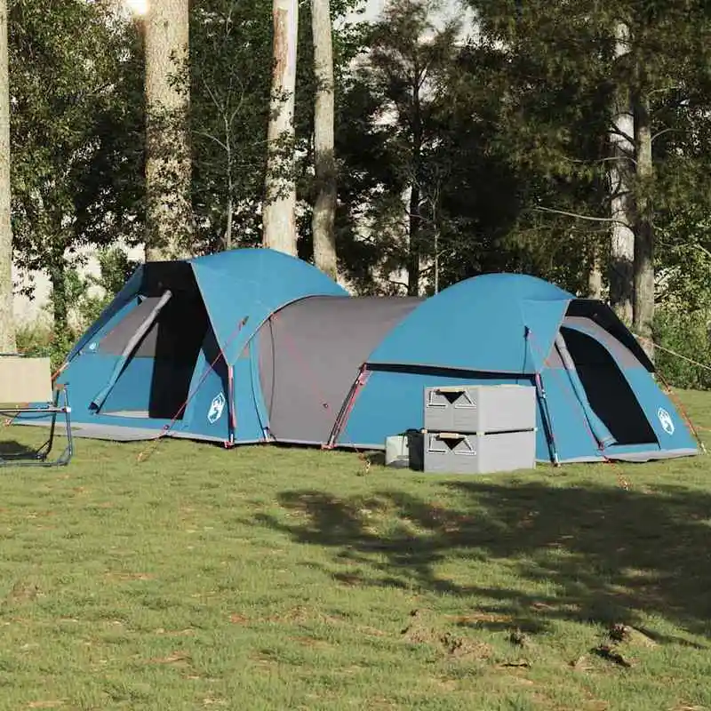 Campingzelt für 5 Personen, blau, wasserdicht, geeignet für Camping und Outdoor-Aktivitäten. Image