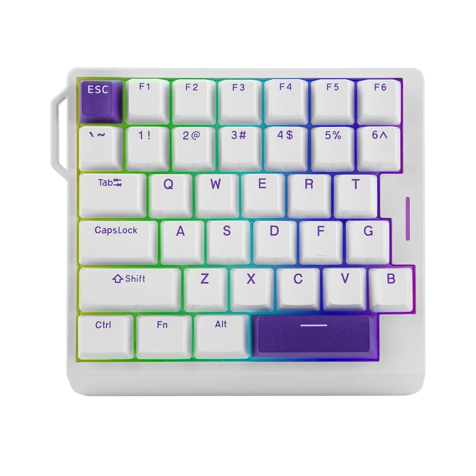 EPOMAKER HE30 30% Einhändige Hall-Effekt Kabelgebundene Gaming-Tastatur mit RGB-Hintergrundbeleuchtung & 8K Polling-Rate für PC/Gamer Image