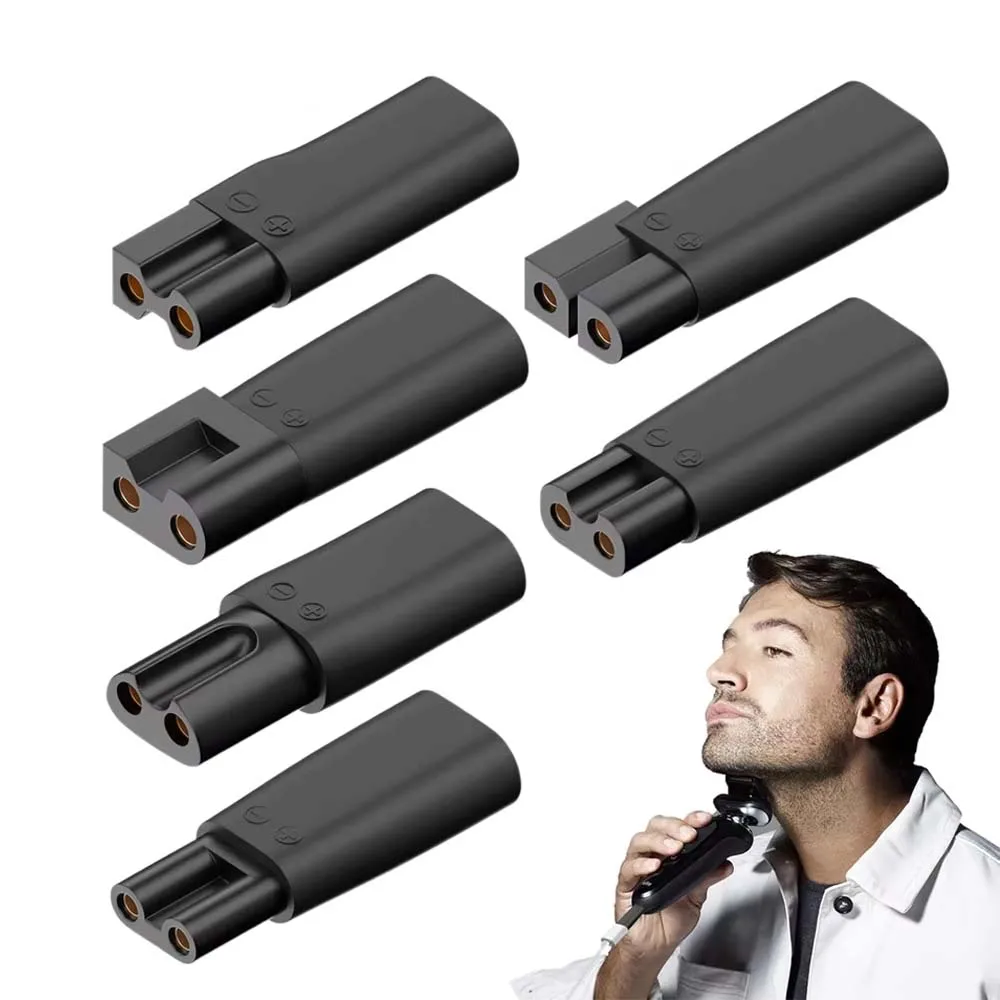 6 Stück Typ-C-Ersatzladegeräte, USB-Adapter, geeignet für alle Arten von Elektrorasierern, Haarschneidemaschinen, Bartschneider Image