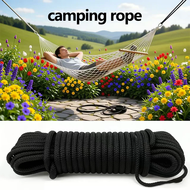 Mehrzweck-Bindeseil – 21 m lange Stücke, 6/8/10 mm, Wäscheleine, Bindeseil, Zeltbefestiger