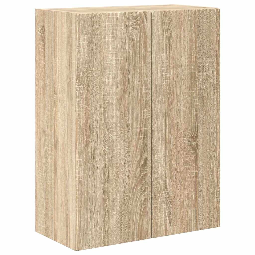 vidaXL TV-Wandschrank Sonoma-Eiche 59,5 x 31 x 80 cm Holzwerkstoff Image