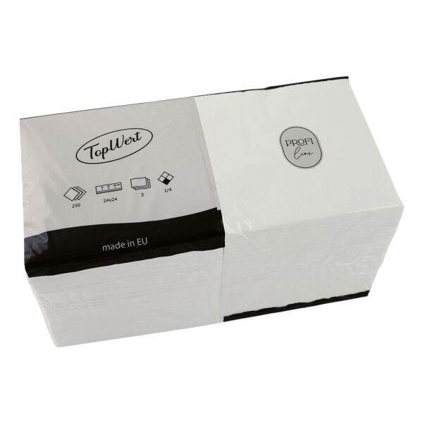 OTTO Office Serviette 3-lagig 250 Stück weiß, 24x24 cm