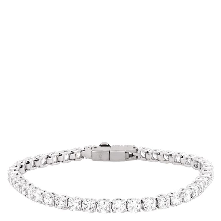 Matrix Tennis Bracelet - White - Swarovski Bracelets