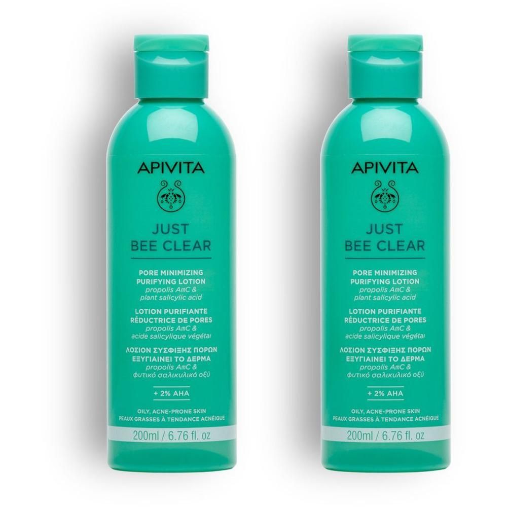 Apivita Just Bee Clear Lozione Purificante per pelle grassa, acne, imp