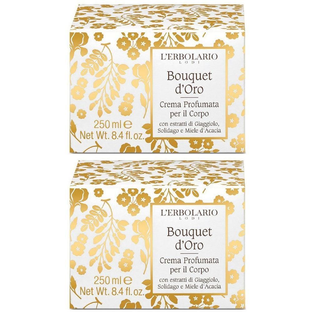 L´Erbolario Crema Profumata per il Corpo Bouquet d'Oro 2x250 ml