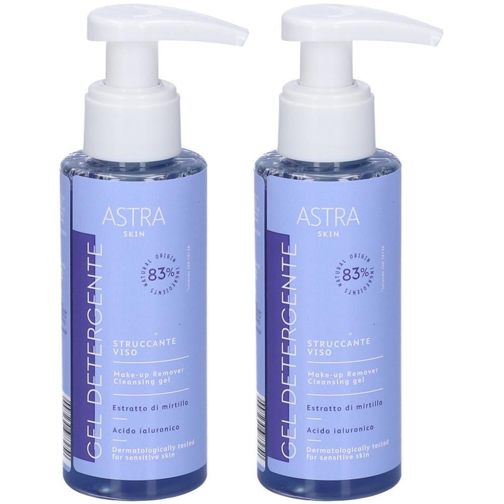 Astra Skin Gel Detergente Struccante Viso 2x100 ml