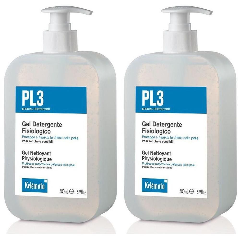 Pl3 Gel Detergente Fisiologico 500 Ml 2x500 ml detergente