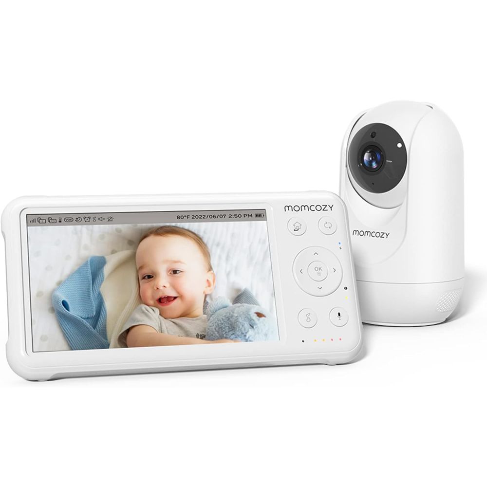 Baby monitor con telecamera Momcozy da 5 pollici video HD 1080P 1 St