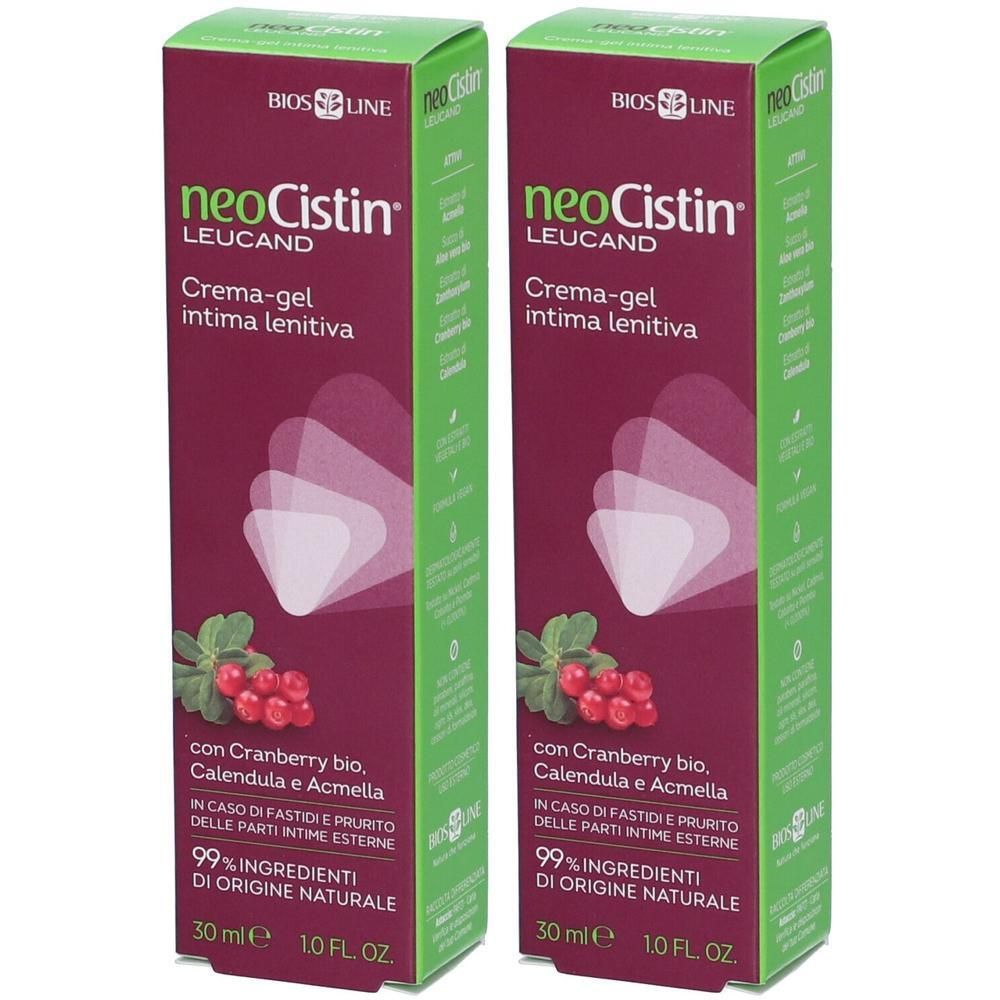 Neocistin Leucand Crema-Gel Intima Lenitiva 2x30 ml Crema