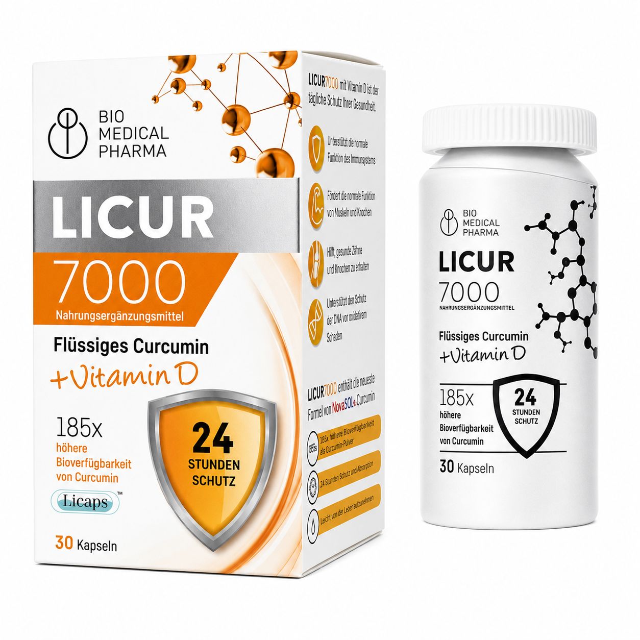Bio Medical Pharma Capsule di Curcuma Licur 7000 30 St