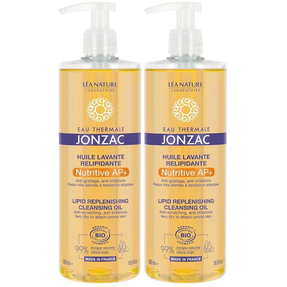 Eau Thermale Jonzac Olio Nutritive AP+ Detergente 2x500 ml