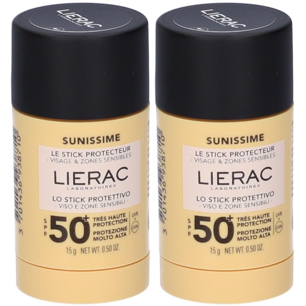 Lierac Sunissime Stick Protettivo Viso SPF 50+ 2x15 g