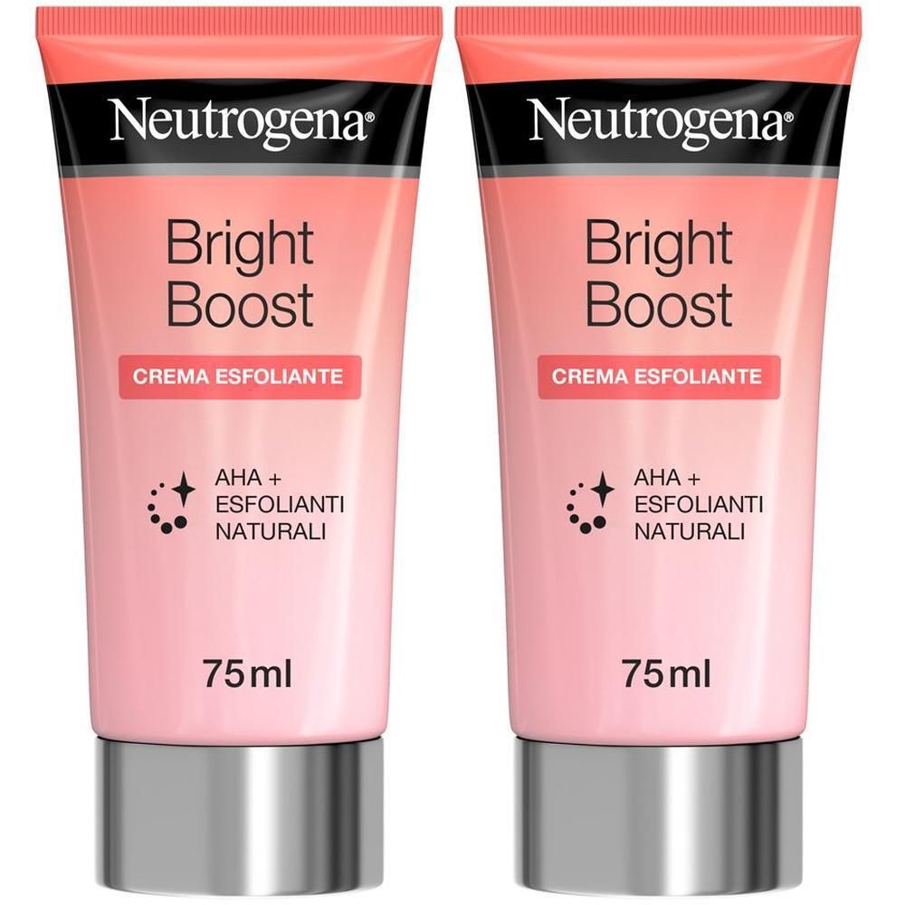 Neutrogena Bright Boost Crema Esfoliante Viso 75 ml 2x75