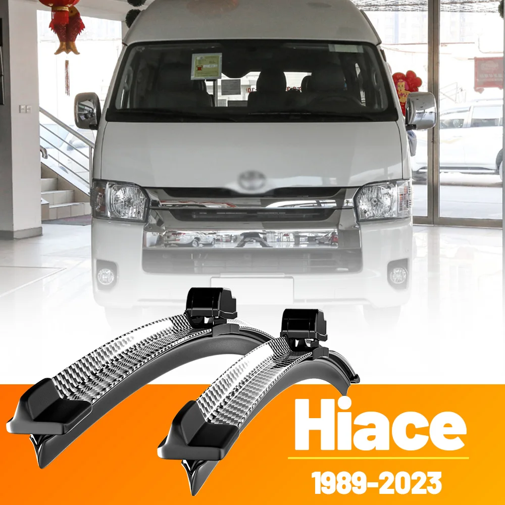 2 Stück Frontscheibenwischerblätter aus Kohlefaser für Toyota Hiace 1989-2023 1998 2003 2005 2010 2017 2019 2020.