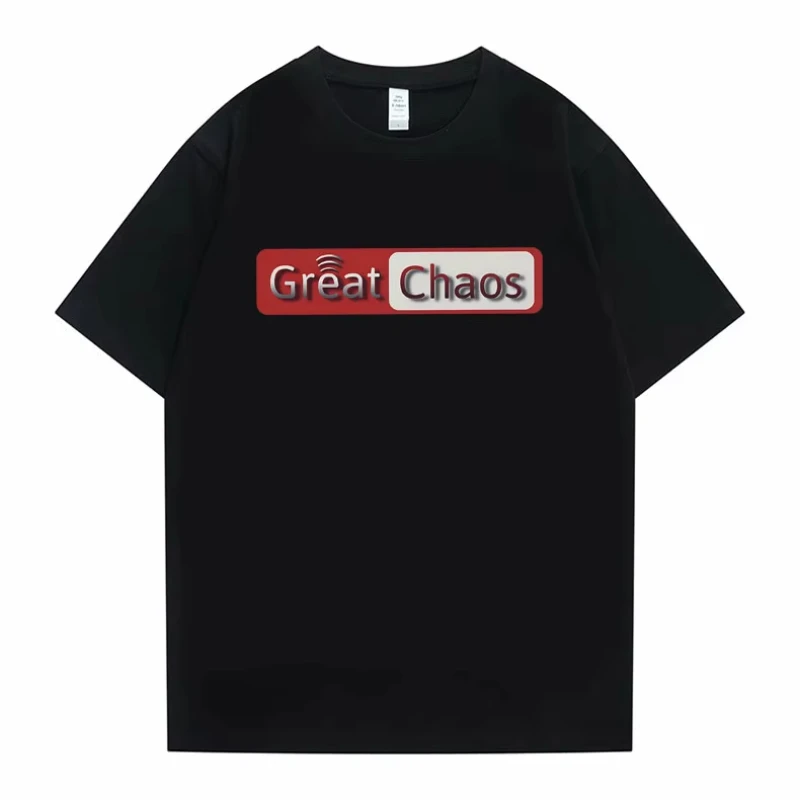 Rapper Ken Carson A Great Chaos Grafik-Print T-Shirt Playboi Carti T-Shirt Herren Hip-Hop Oversize T-Shirt Männer Baumwoll-T-Shirts Tops