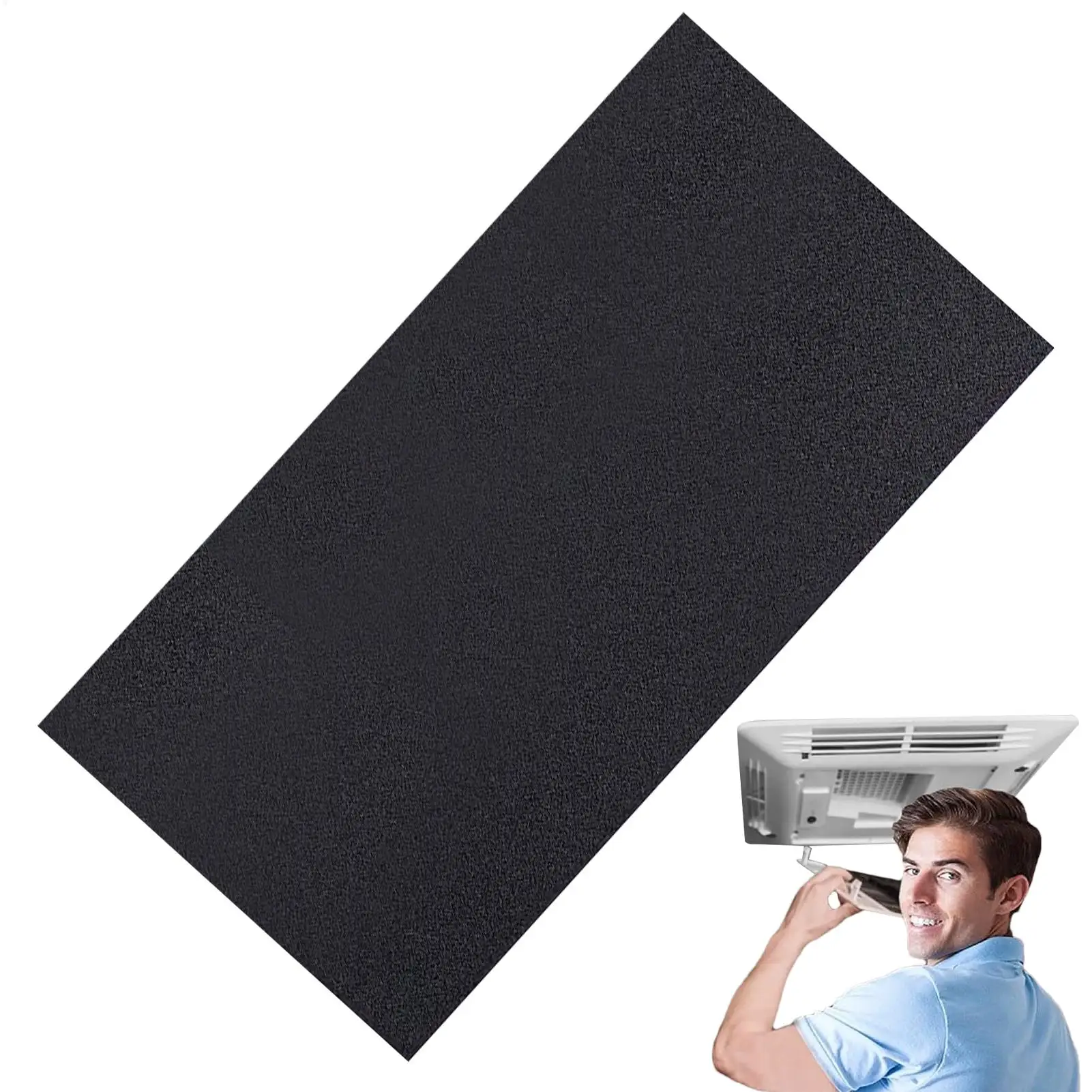 RV-Deckenlüftungsfilter, RV-Klimaanlagenfilter aus Schaumstoff, 16 x 40 Zoll, zuschneidbarer Filter aus Schaumstoff für Anhänger-Klimaanlagen zur Verbesserung der Reisequalität im Wohnmobil Image