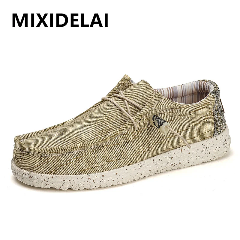 2024 neue Frühling Sommer Herren vulkan isierte Schuhe bequeme atmungsaktive Segeltuchs chuhe Herren flache Schuhe weiche Herren schuhe große Größe 48