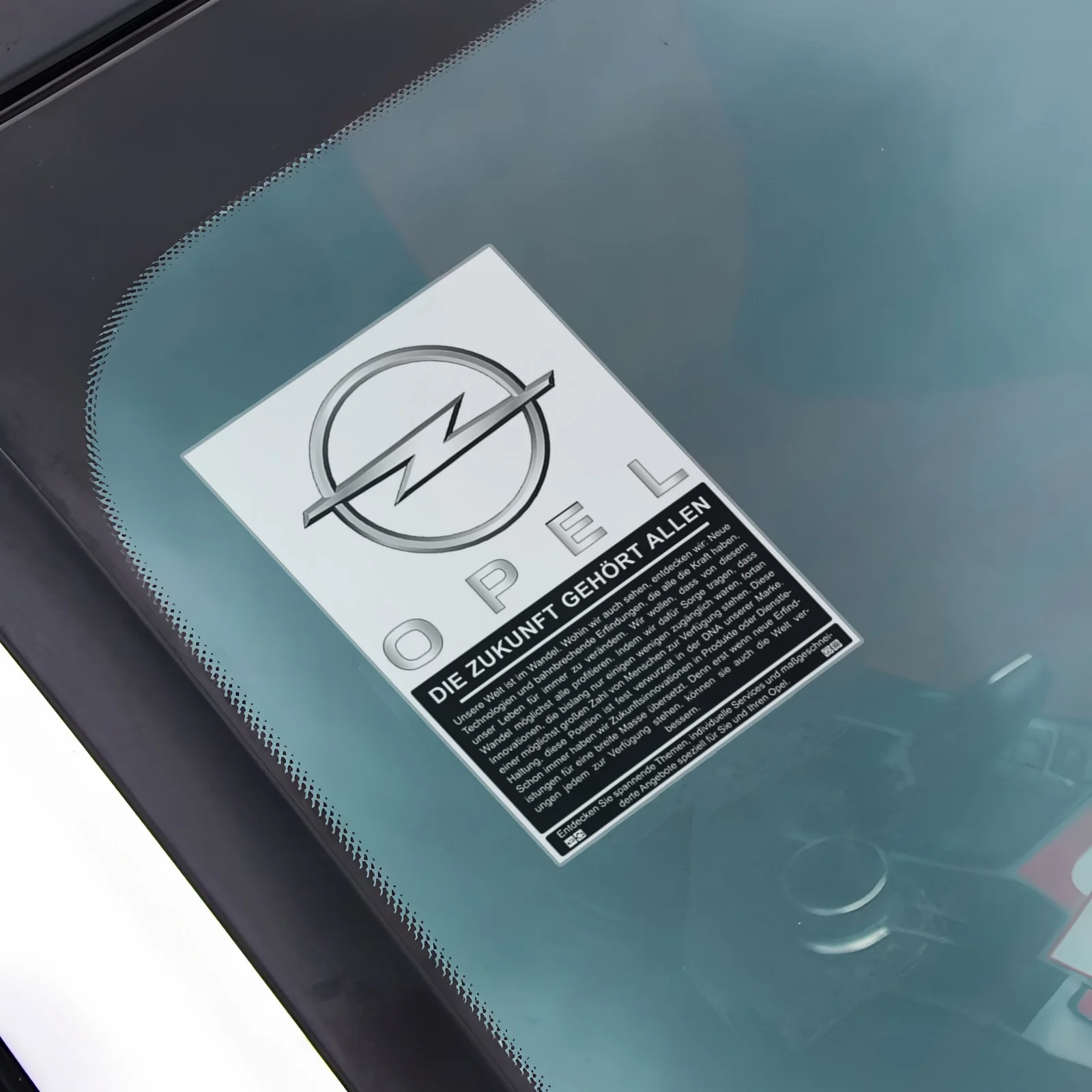 1/2 Stück JDM statische Auto-Frontscheiben-Aufkleber, dekorative Emblem-Aufkleber, passend für Opel Insignia Astra Antara Meriva Zafira H G Corsa Image