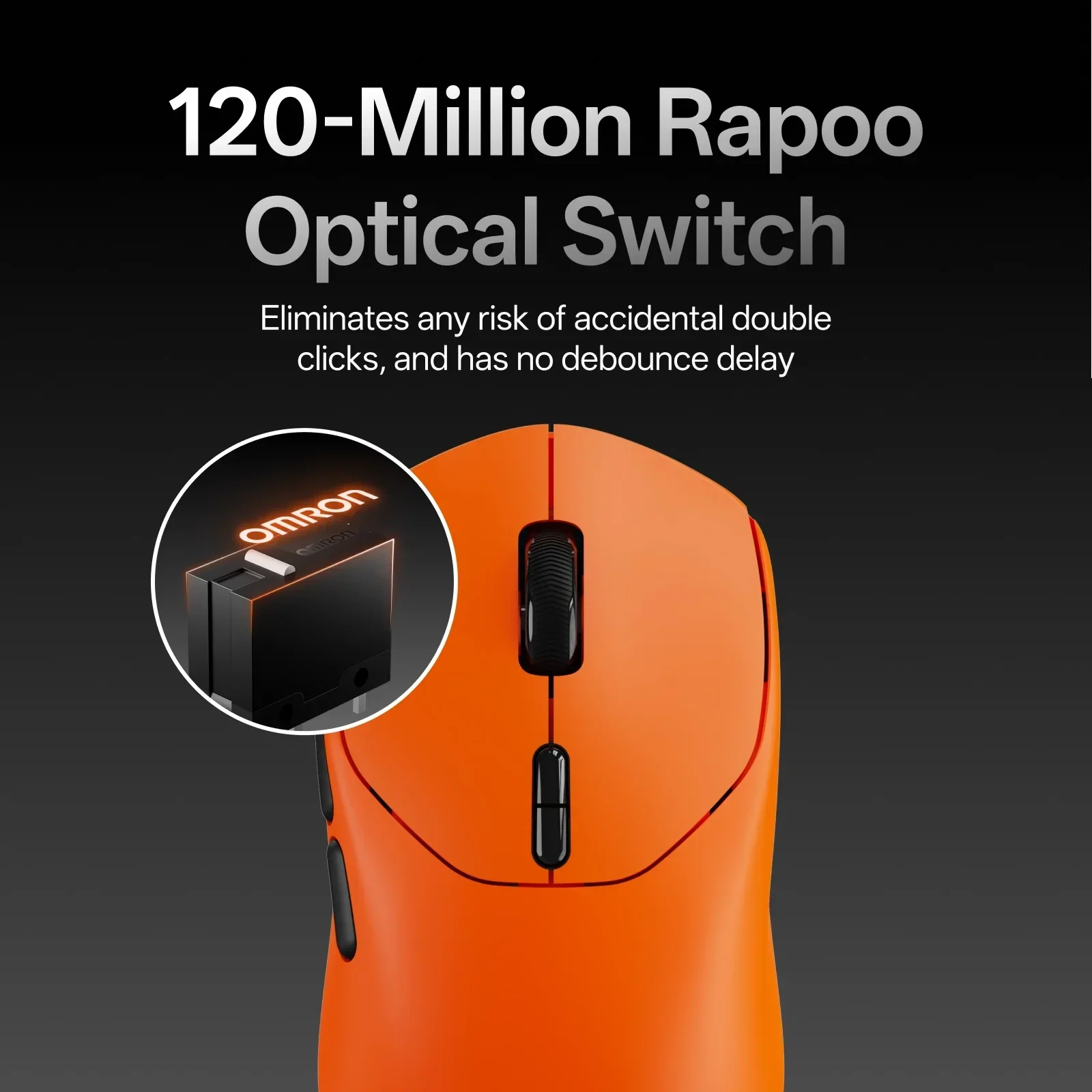 Rapoo VT1 MAX GEN-2 Kabellose Gaming-Maus, echte kabellose Polling-Rate von 8K, 53 g, ultraleicht, bis zu 750 Stunden Akkulaufzeit Image