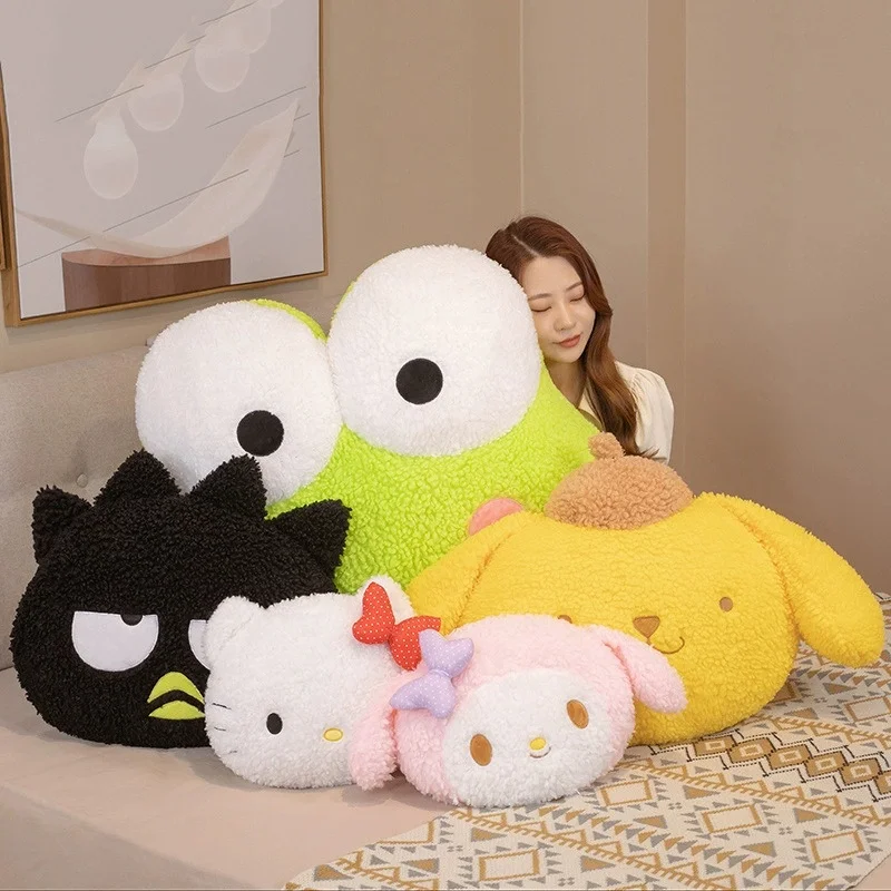 50 cm große Animations-Plüschpuppe „Hello Kitty My Melody Kero Kero Keroppi“, Cartoon-Plüschpuppe, Kissen, PP-Baumwolle, gefüllte Puppe, Kawaii-Ornament, Geschenk