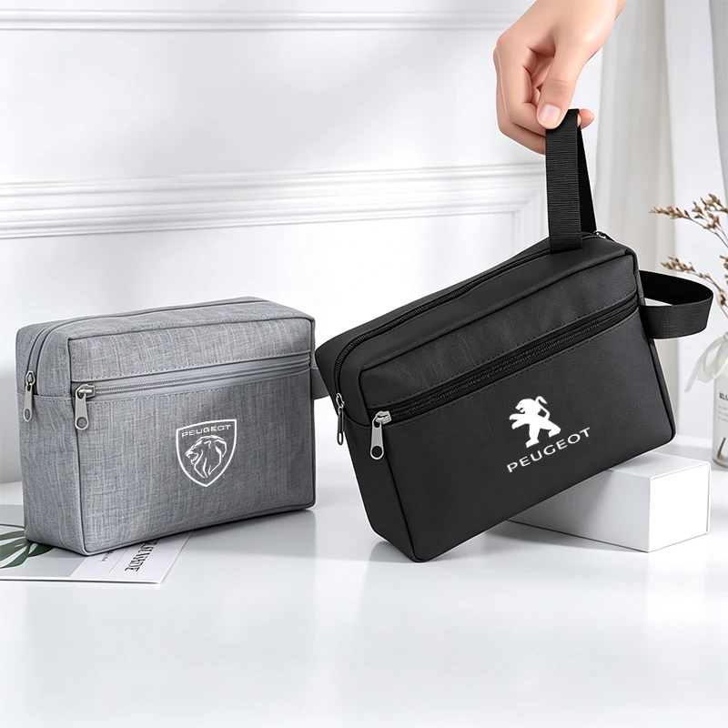 Porte-clés portable pour sac à main, sac de rangement pour badge de voiture Peugeot, compatible avec Peugeot 208 3008 308 2008 207 508 406 407 307 206 301 408 5008 4008