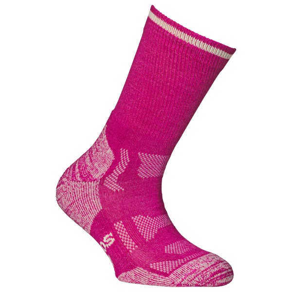 Alpacasocks&Co - Merino Outdoor Kids - Wandersocken 27-30 | EU 27-30 rosa