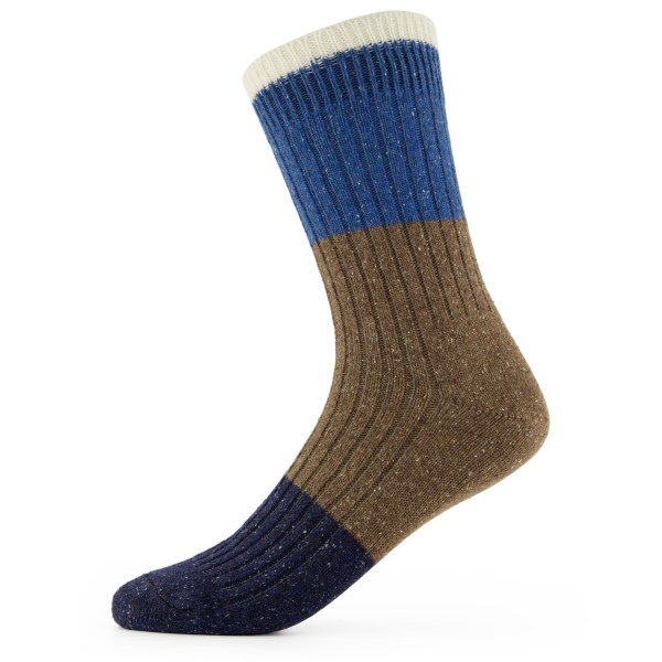 Alpacasocks&Co - Merino Block - Multifunktionssocken 45-48 | EU 45-48 braun/blau