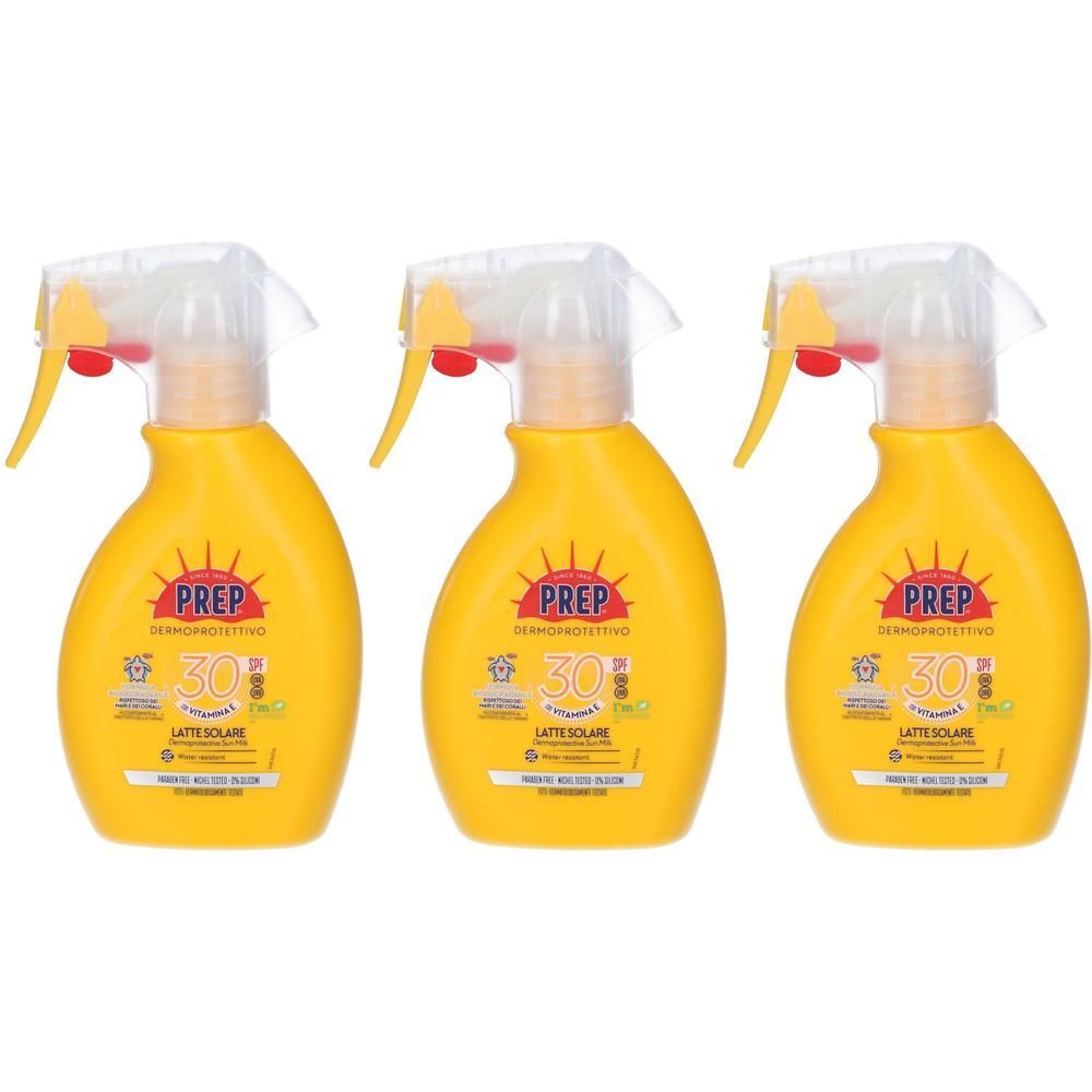 Prep Trigger Latte Solare Spray SPF 30 3x200 ml Crema