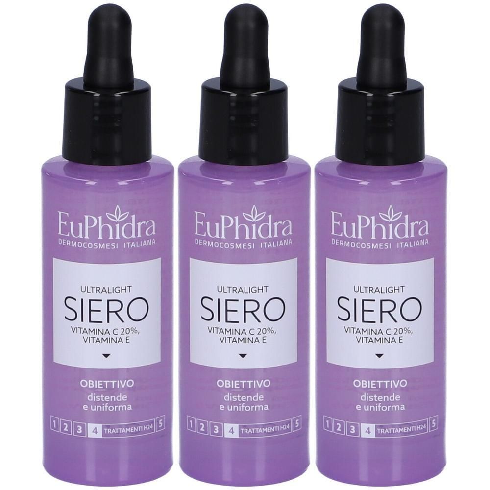 Euphidra Ultralight Siero Vitamina C 3x30 ml