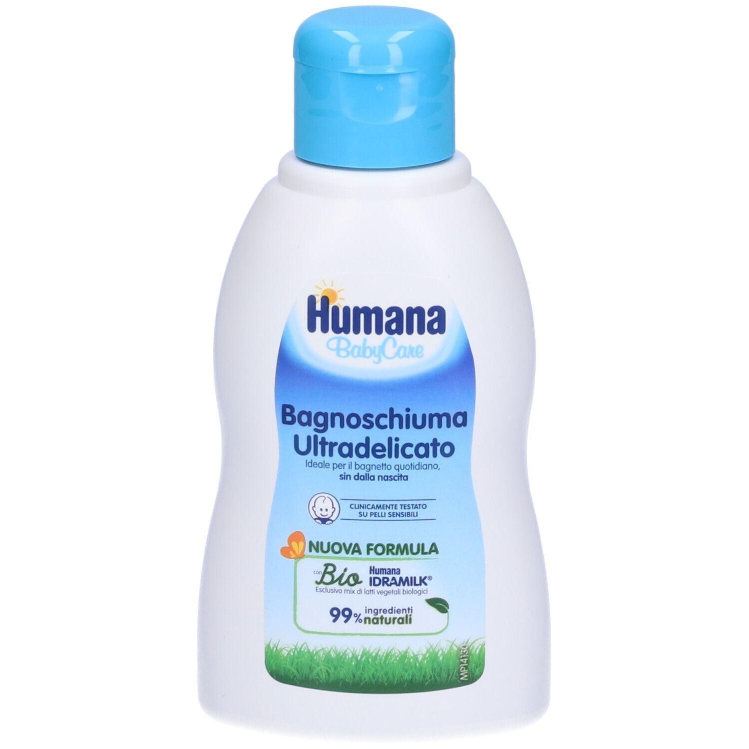 Humana BabyCare Bagnoschiuma Ultradelicato 4x200 ml Schiuma da bagno
