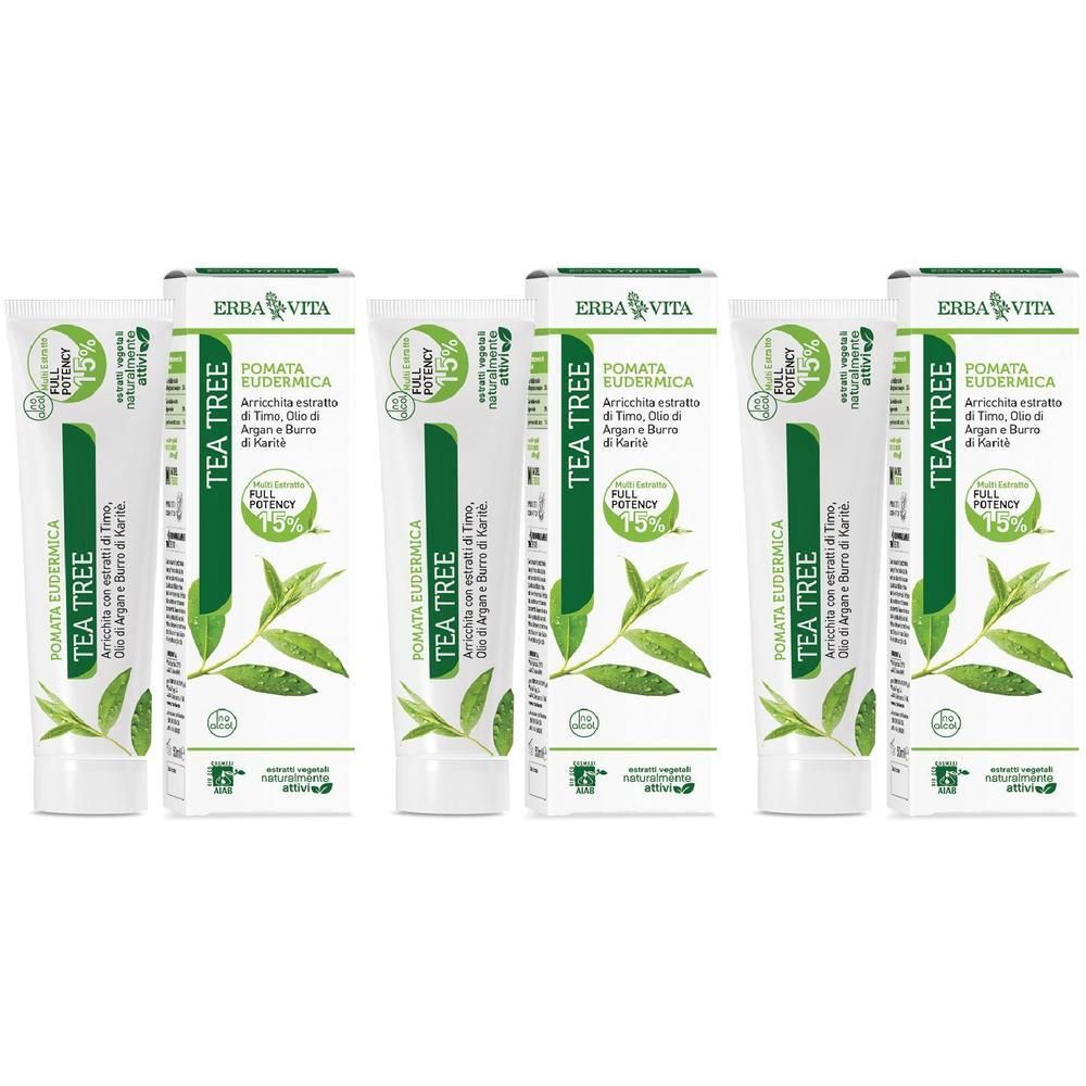Pomata Eudermica Tea Tree 50 Ml 3x50 ml