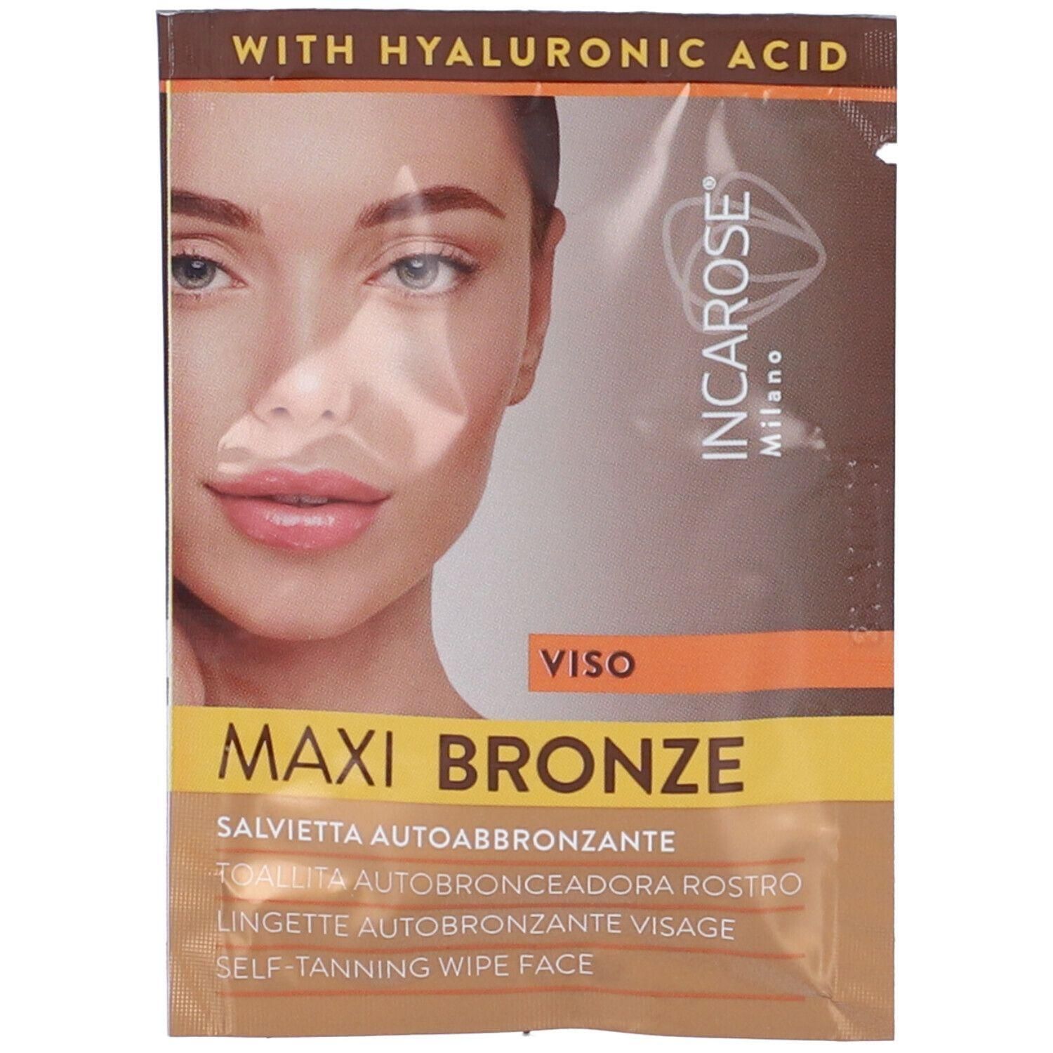 Incarose Maxi Bronze Salvietta Autoabbronzante 6x1 pz Salviette