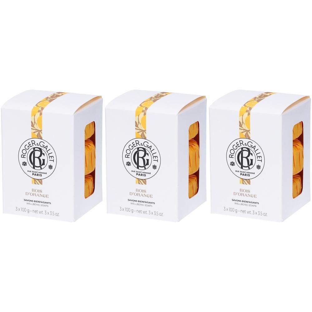ROGER&GALLET Bois D'orange Box Saponette 3 Pezzi 3x300 g