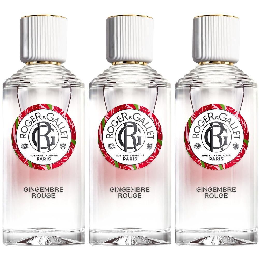 ROGER&GALLET Gingembre Rouge - Acqua Profumata Di Benessere 3x100 ml