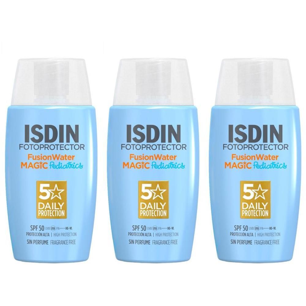 ISDIN Fotoprotector Fusion Water Magic Pediatrics Fluido SPF 50 3x50 m