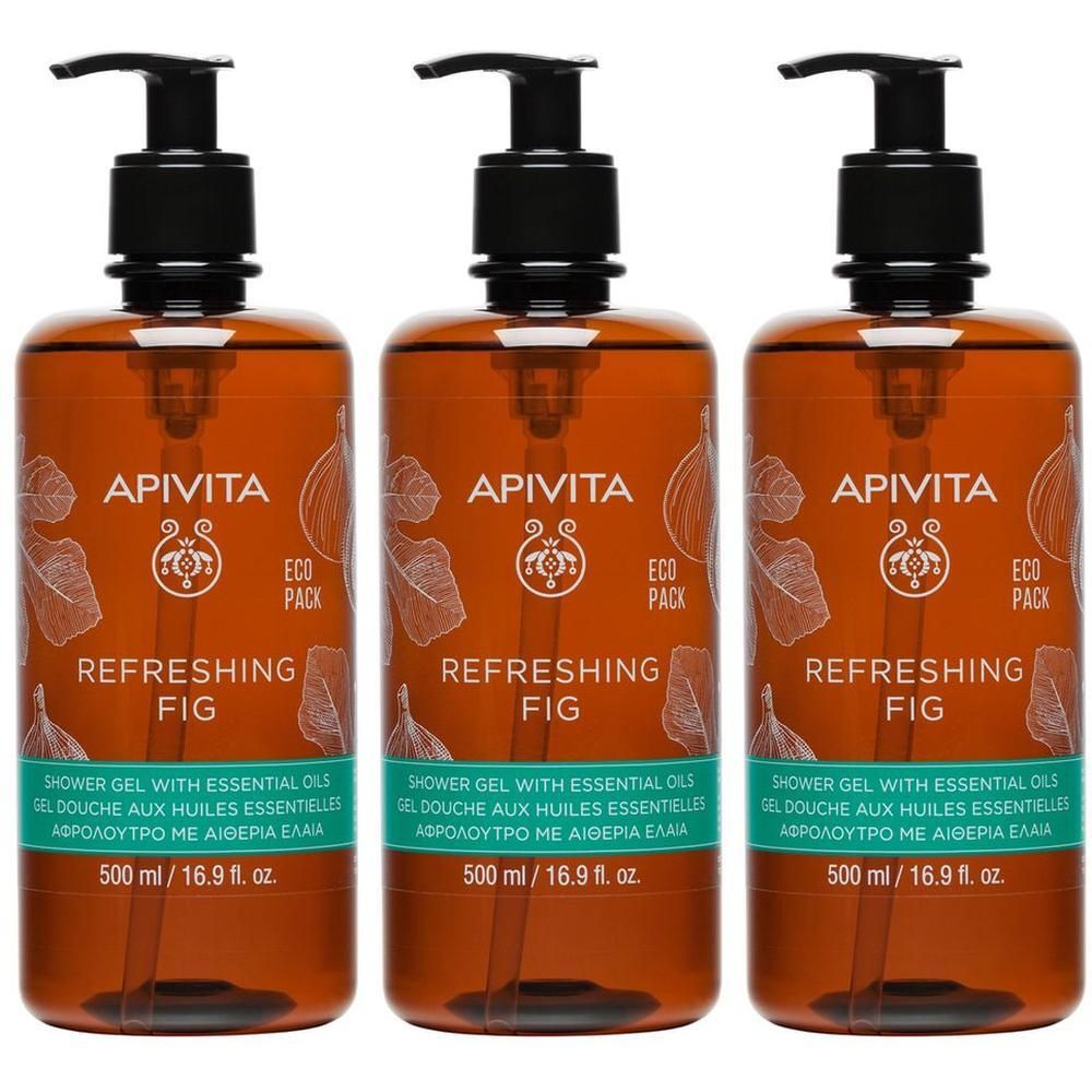 Apivita ReFreshing Fig Gel doccia delicato con Fico e Propoli, bagnosc