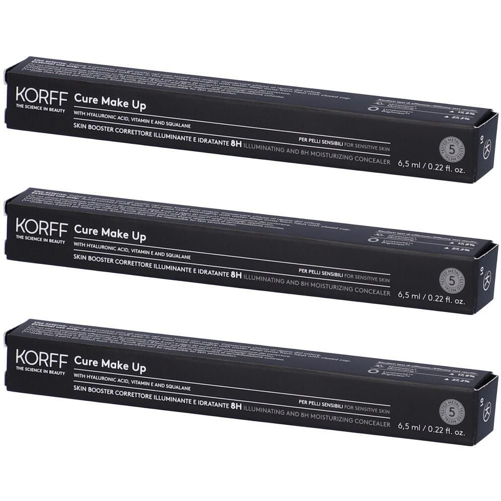 KORFF Skin Booster Correttore Illuminante e Idratante 8h Colore 01 3x1