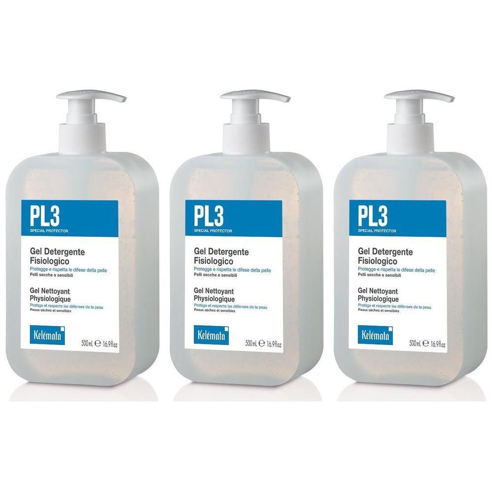 Pl3 Gel Detergente Fisiologico 500 Ml 3x500 ml detergente