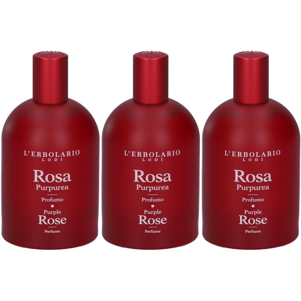 L`Erbolario Profumo Rosa Purpurea 3x100 ml