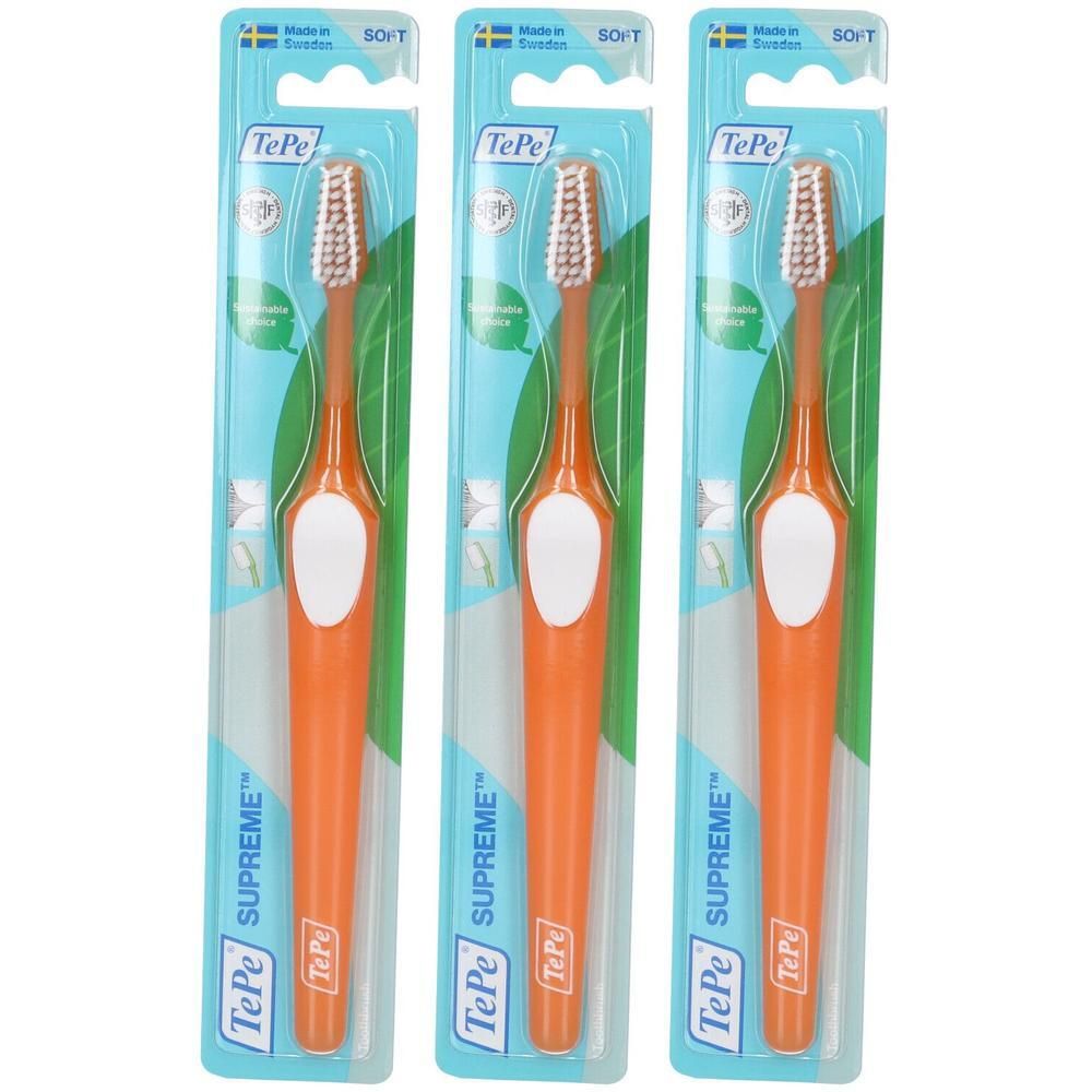 TePe Supreme Soft Spazzolino Con Setole Su Due Livelli 3x1 pz da denti