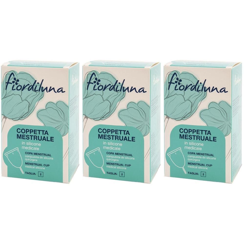 Fiordiluna Coppetta Mestruale in Silicone Taglia 2 3x1 St