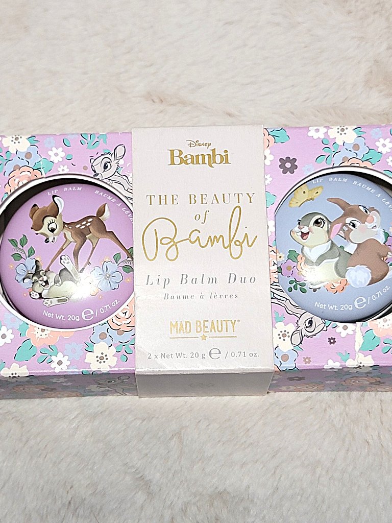 Disney Makeup | Disney The Beauty Of Bambi Lip Balm Duo Mad Beauty Cosmetics New - #E | Color: Red/Tan | Size: Pack Of 2