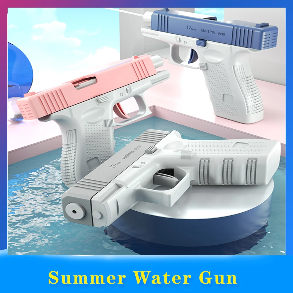 Sommer Wasser pistole nicht elektrische Pistole Hochdruck voll automatische Schieß wasser Strand Spielzeug pistole für Kinder Kinder Jungen Mädchen Image