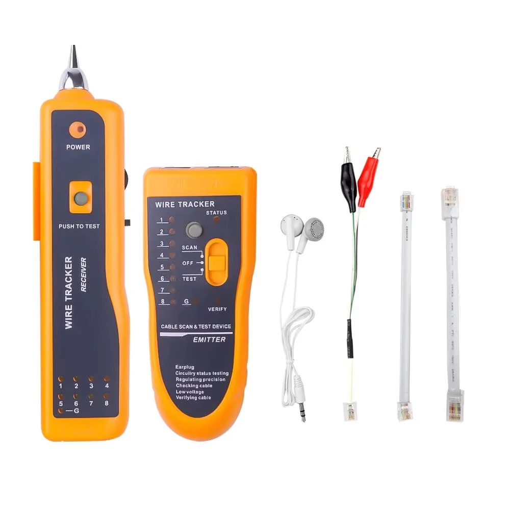 Internet LAN Netzwerkkabeltester für STP UTP RJ11 RJ45 Cat5 Cat6 Telefondraht-Tracker Tracer Toner Detector Line Finder Image