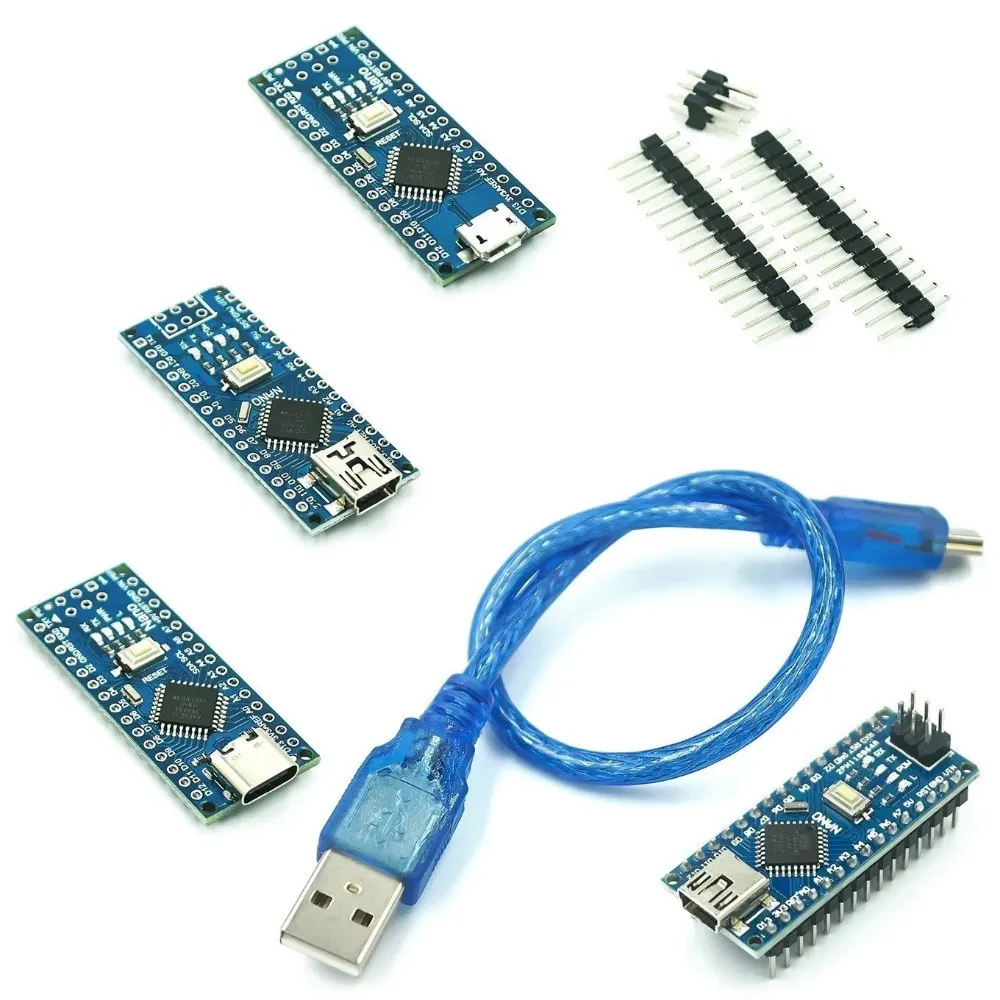 Für Nano Mini / Type-C / Micro USB mit dem Bootloader-kompatiblen roten Controller für Arduino CH340 USB-Treiber 16Mhz ATMEGA328PB Image